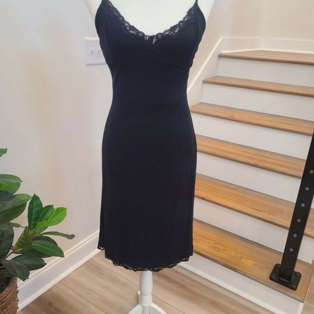 Express Black Lace Detail Chemise